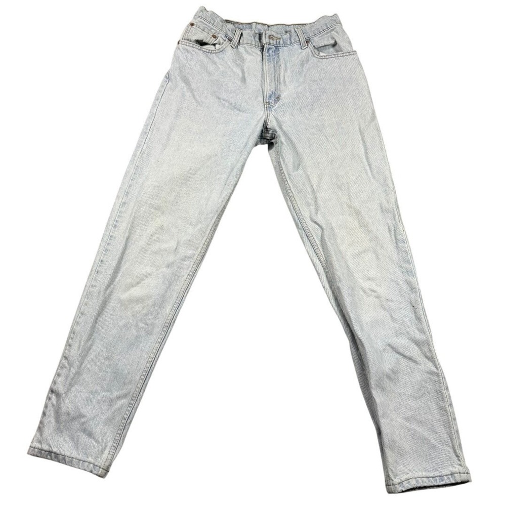 Levis 550 Relaxed Fit Tapered Leg Jeans Mens 28x29 Light Wash Vintage USA 90s